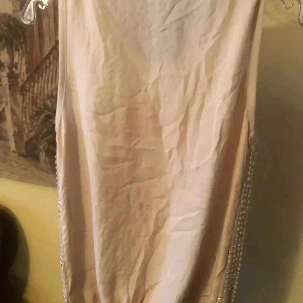 L’AGENCE Beaded Top & Mini Skirt Size Medium. Champagne color. So cute. - Picture 11 of 15